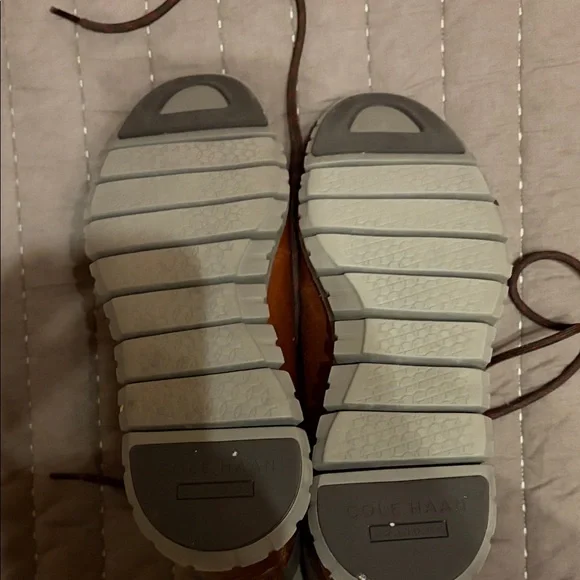 Cole Haan Men's Tan Leather Hiking Boots - Picture 4 of 4